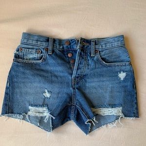 Cut-off jeans shorts from free people. Never worn!